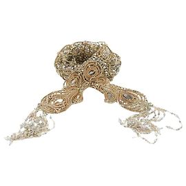 Swarovski Collar de corbata en cristal dorado Dorado