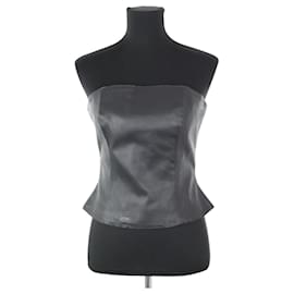 Jitrois Black leather bustier Black