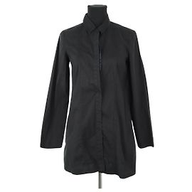 Miu Miu Camisa de algodón negra Negro