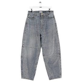 Ganni Blaue weite Jeans Blau