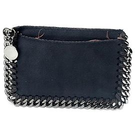 Stella Mc Cartney Tarjetero de ante vegano vintage Stella McCartney azul marino Azul marino