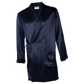 Saint Laurent, blauer Seidenkimono 2022 Blau