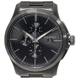 Relógio cronógrafo G-Timeless YA126274 com mostrador preto da Gucci Preto