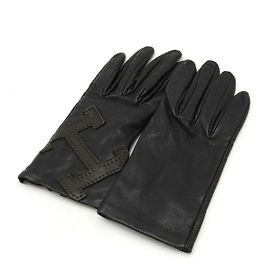 Luvas de couro Hermès Preto