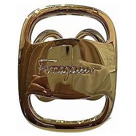 Salvatore Ferragamo Anello per sciarpa Vara Metal Ferragamo D'oro