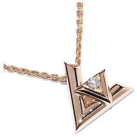 Collar Péndulo Volt One en K18PG Louis Vuitton Q93813 Dorado