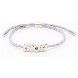 Dior Stainless Steel DIOR Logo Bracelet B2441HOMMT005 Silvery