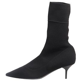 Joseph Black sock knit boots - size EU 40.5 (UK 7.5) Black