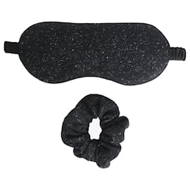 The row Set di maschera nera e scrunchie Nero