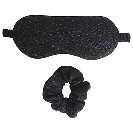 The row Conjunto de mascarilla negra y scrunchie Negro