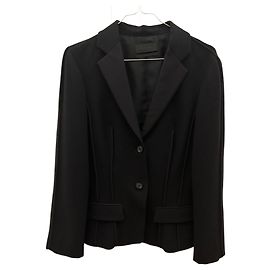 Autre Marque Narciso Rodriguez Black Wool Short Blazer Black