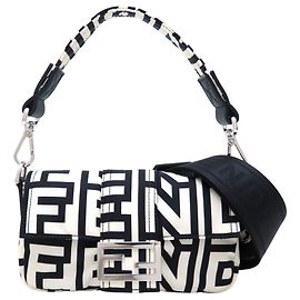 Fendi Mini Sac de Téléphone Bucket Noir Blanc