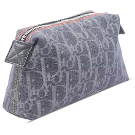 Dior-Dior Blue Diorissimo Trotter Denim Flight Cosmetic Pouch-Blue,Navy blue