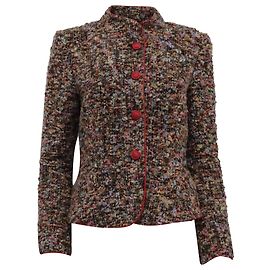 Giorgio Armani Blazer in tweed a un bottone Armani Collezioni in nylon multicolore Multicolore