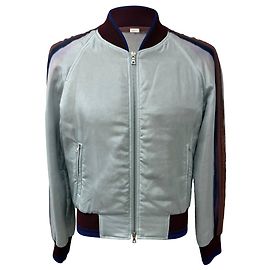 Dries Van Noten Printed Bomber Jacket in Multicolor Silk Multiple colors