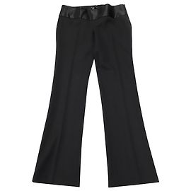 Pantaloni Ross Theory in Lana Nera Nero