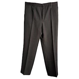 Gucci- Gucci Mini Polka Dot Printed Trousers in Brown Wool-Brown,Red