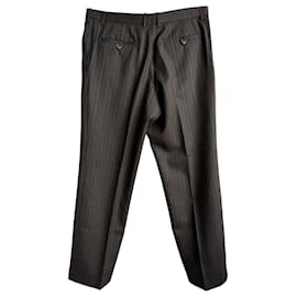 Gucci- Gucci Mini Polka Dot Printed Trousers in Brown Wool-Brown,Red