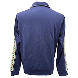 Autre Marque-Casablanca Laurel Track Jacket in Navy Blue Cotton-Blue,Navy blue