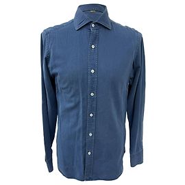 Camisa de botones Tom Ford en algodón azul Azul