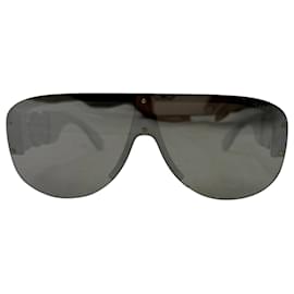 Versace-Óculos de piloto Medusa Versace em acetato prateado-Prata,Metálico