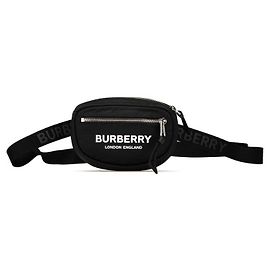 Nylon-Gürteltasche mit Cannon-Logo-Print von Burberry Schwarz