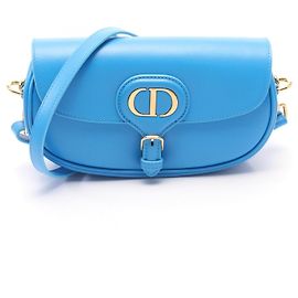 Bolsa de ombro Dior Bobby Leste-Oeste em couro de bezerro Azul