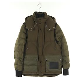 Coach Down Jacket Wool Polyester Down Jacket Green Khaki