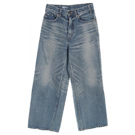 Céline Celine Denim Baumwollhose Blau Marineblau
