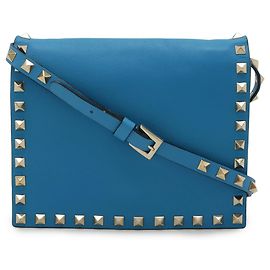Borsa a Spalla/Clutch Rockstud Valentino Garavani Blu