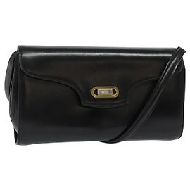 BALLY Borsa a Spalla in Pelle Nera e Oro Auth BA4529 Nero D'oro