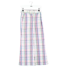 Zimmermann Calça larga de algodão multicolorida Multicor