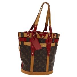 LOUIS VUITTON Monogram Ruby Neo Borsa a secchiello Rossa M95613 LV Auth 139320 Rosso Monogramma