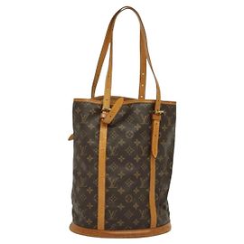 LOUIS VUITTON Bolsa de Ombro Monogram Bucket GM M42236 LV Auth 139551 Monograma