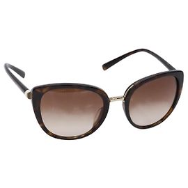 Bulgari Occhiali da sole BVLGARI in plastica marrone Auth sw1404 Marrone