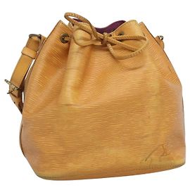 LOUIS VUITTON Borsa a Spalla Petit Noé Epi Gialla M44109 LV Auth 140076 Giallo