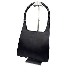 Bolsa Vintage Gucci Bamboo Roxa Roxo