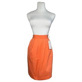 Jupe Vintage Balenciaga Orange 36/S Orange