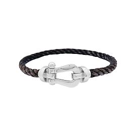 Bracelet Fred, "Force 10", or blanc, corderie. Autre