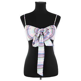 Zimmermann Top sem mangas em algodão multicolorido Multicor