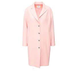 Autre Marque Iceberg Long Coat Pink Virgin Wool Pink