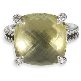 Anel Chatelaine em Prata Esterlina com Quartzo Limão e Diamantes de David Yurman Outro