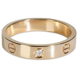 Anello Love Piccolo Modello in Oro Giallo e Diamanti Cartier Altro