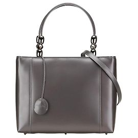 Bolsa 2 em 1 em couro pérola Dior Malice Cinza