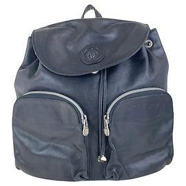 Versace Leather Medusa Backpack Black