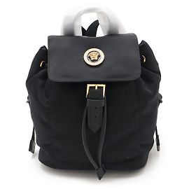 Versace Nylon Medusa Mini Backpack Black Black
