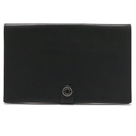 Hermès Hermes R.M.S Evergrain Long Wallet Black