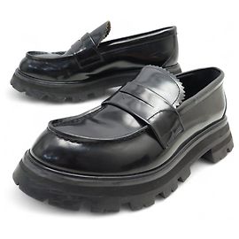 MOCASINES ALEXANDER MCQUEEN WANDER 39 EN CUERO NEGRO Negro