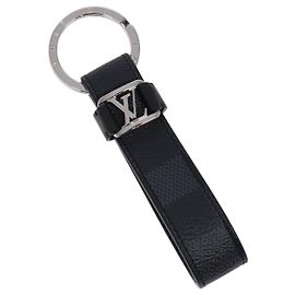 LOUIS VUITTON Chaveiro Dragonne Damier Graphite M62706 Auth LV sw1392M Damier ebene