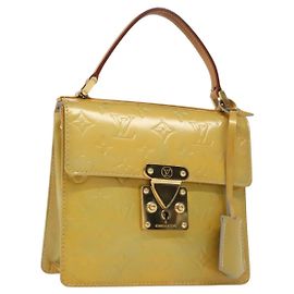 LOUIS VUITTON Sac à main Spring Street Monogram Vernis Gris M91029 LV Auth 140066 Gris